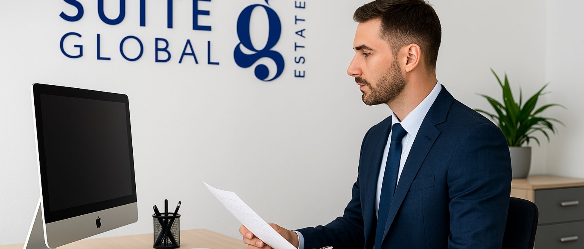 Real estate advisor managing property tax and legal paperwork in Türkiye