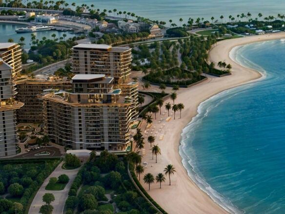 Luxury waterfront residences at Costa Mare Al Marjan Island with contemporary coastal design