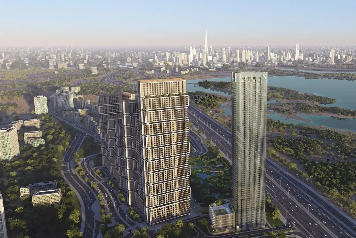 The Element at Sobha One in Nad Al Sheba 1 presenting a refined residential development within a green and central Dubai setting