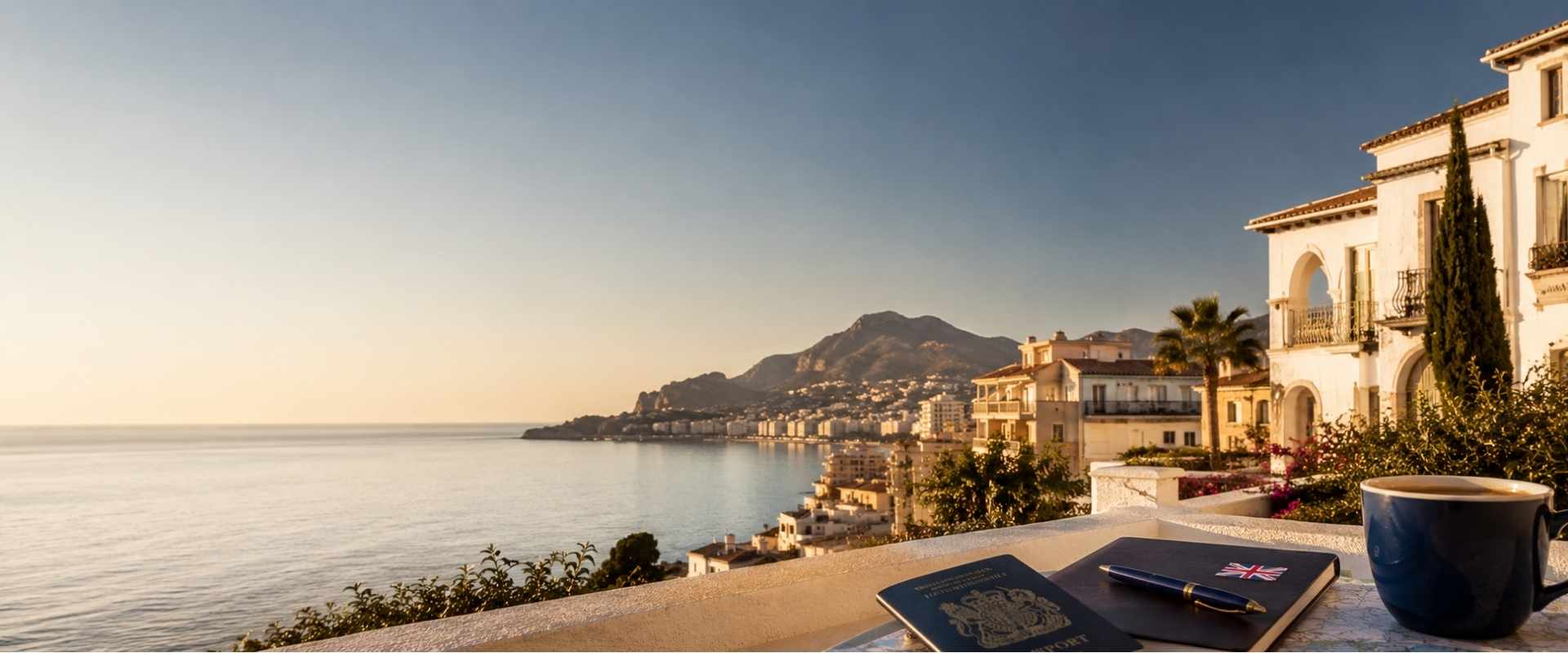 Premium Spanish coastal property view for investors researching the Spain property market 2026