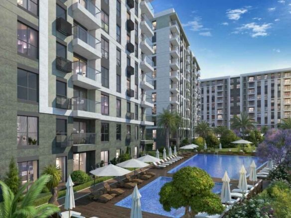 Green Community Apartments with Pools in Antalya-1