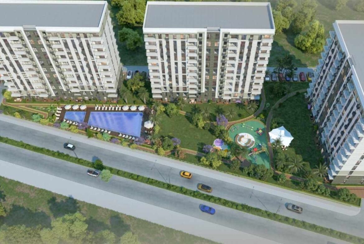 Wohnungen mit Pools in einer grünen Wohnanlage in Antalya-2